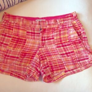 Telluride Clothing Company Pink Madras Shorts. Size 4.